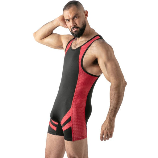 Locker Gear - Mono Open Access Singlet Rojo L