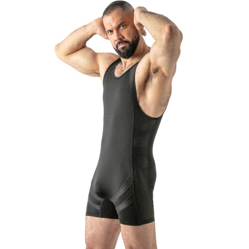 Locker Gear - Mono Open Access Singlet Negro L