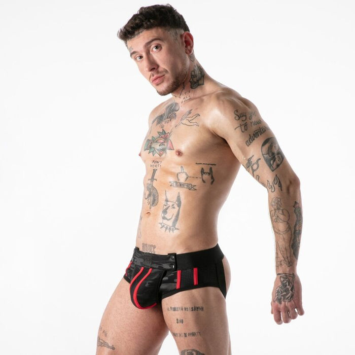 Locker Gear - Full Military Access Jock Brief Rojo M