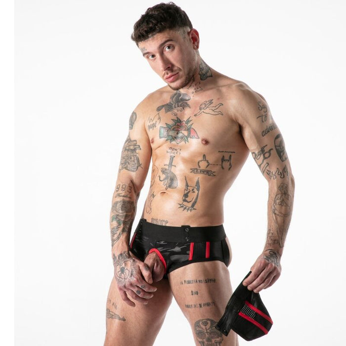 Locker Gear - Full Military Access Jock Brief Rojo L