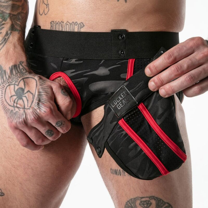 Locker Gear - Full Military Access Jock Brief Rojo L