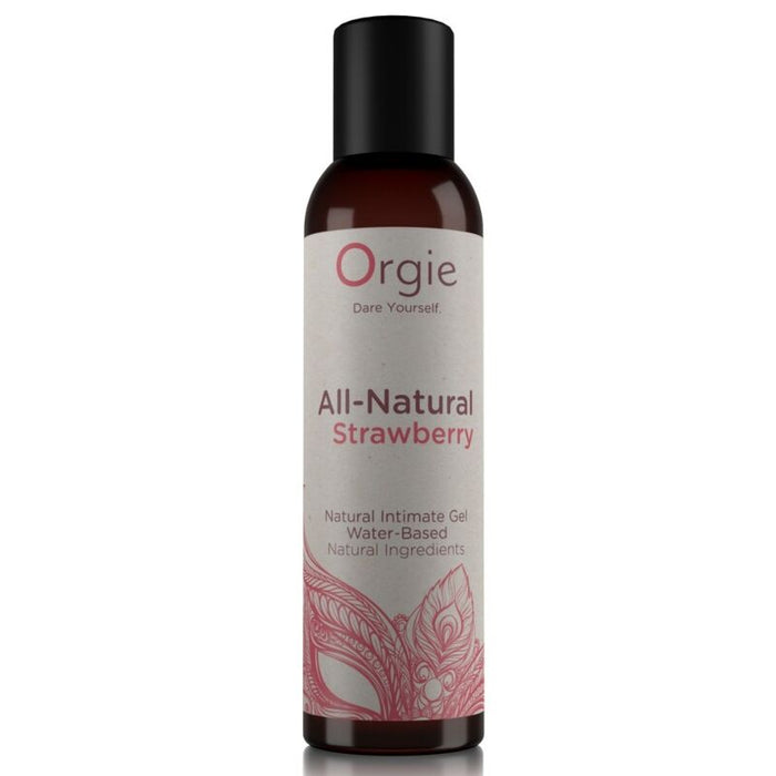 Orgie - Fresa Totalmente Natural Gel Íntimo Base Agua Besable 150 Ml