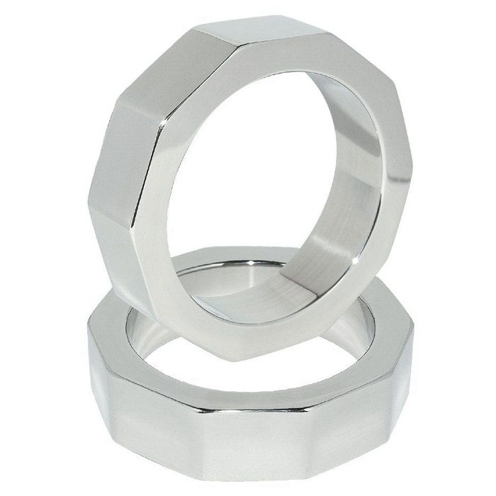 Metal Hard - Anillo Pene Y Testículos Nut 55 Mm