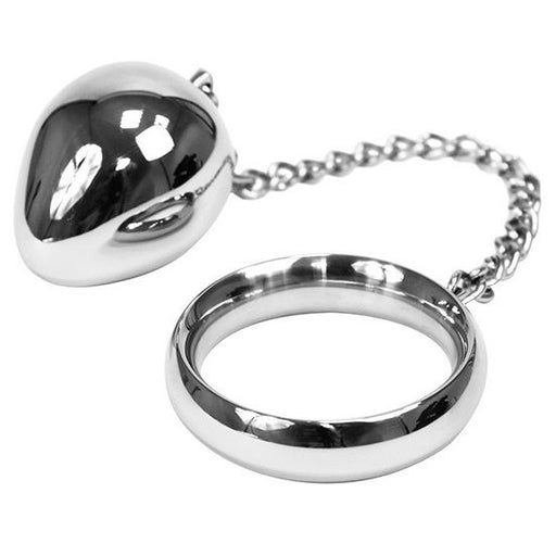 Metal Hard - Cock Ring 45mm + Cadena Con Bola Metal