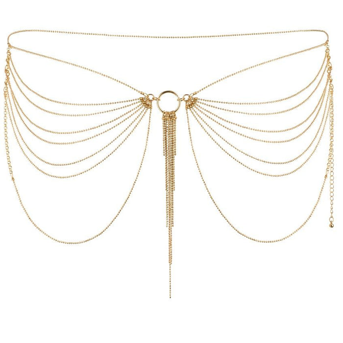 Bijoux Indiscrets - Magnifique Joya De Cadenas Metálicas Para Cintura Dorada