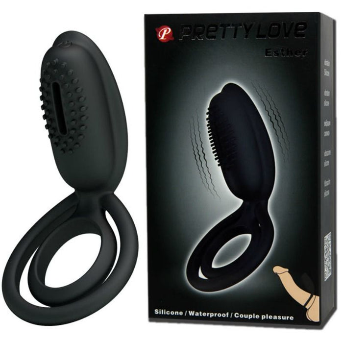 Pretty Love Anillo Vibrador Con Estimulador Esther