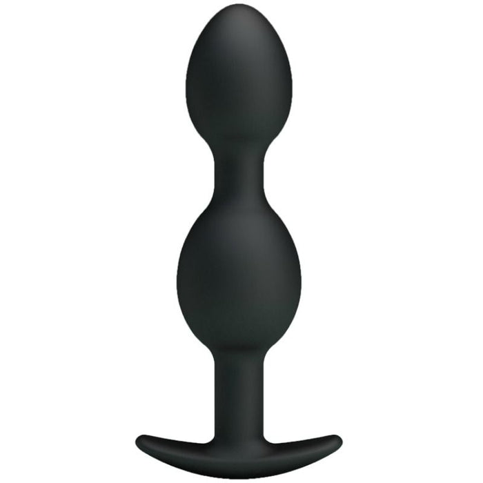 Pretty Love - Bolas Anales Silicona 12.5 Cm Negro
