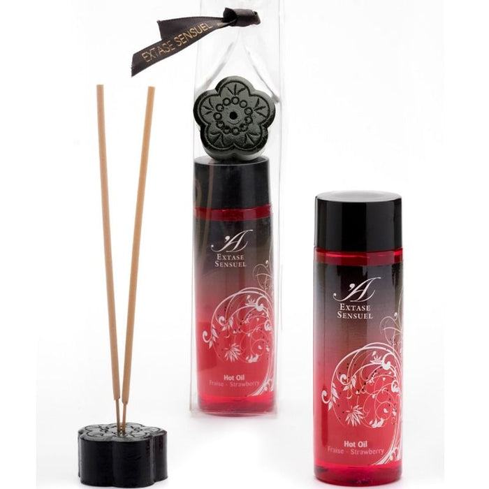 Extase Sensual - Aceite Estimulante Calor Fresa 100 Ml
