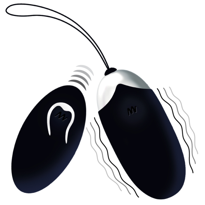 Intense - Flippy Ii Huevo Recargable Remoto Negro