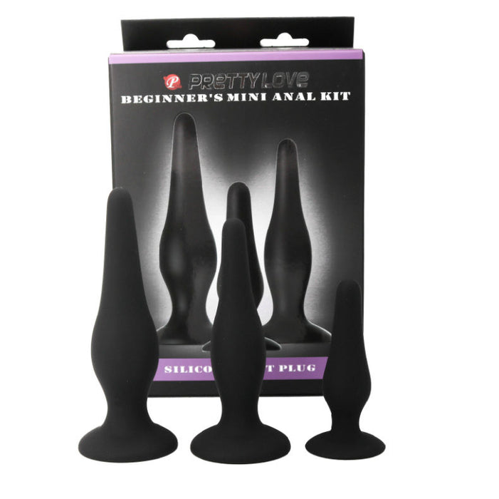 Pretty Love - Kit Iniciacion Anal Plugs Silicona