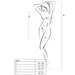 Passion - Woman Bs025 Bodystocking Estilo Vestido Blanco Talla Única