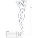 Passion - Woman Bs038 Bodystocking Negro Talla Única