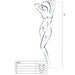 Passion - Woman Bs045 Bodystocking Negro Talla Única