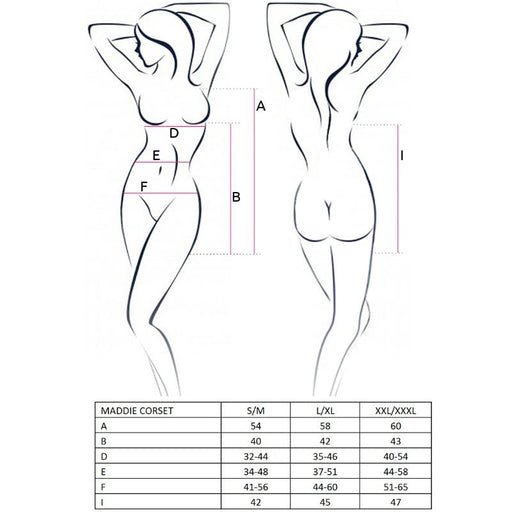 Passion - Woman Maddie Corset Negro Talla S/m