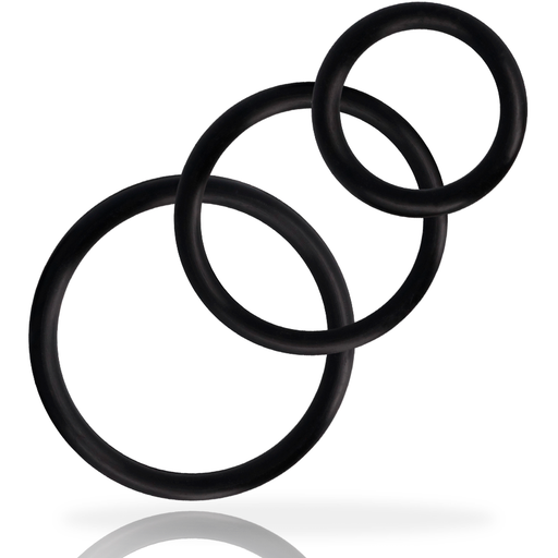 Addicted Toys - Set Anillos Pene Negro