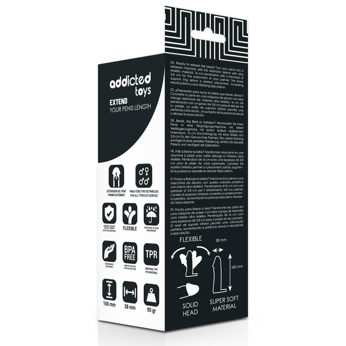 Addicted Toys - Extensión Pene 16 Cm
