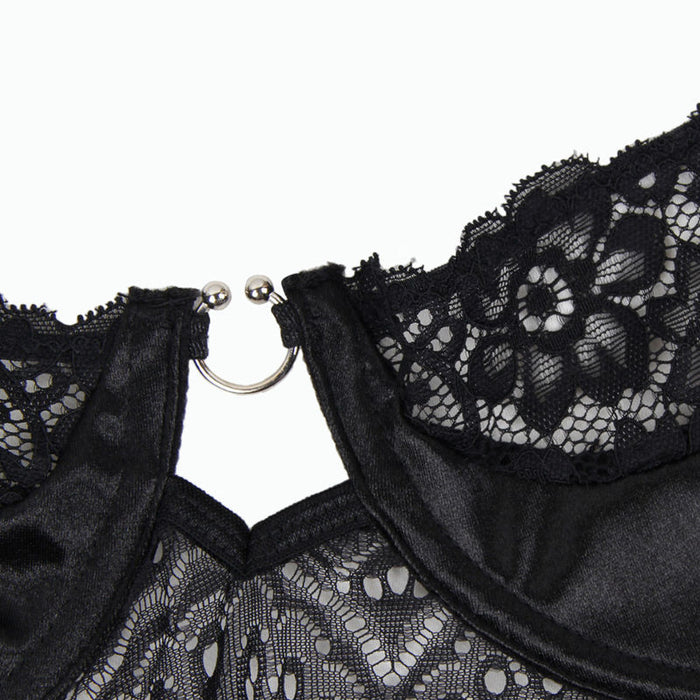 Subblime - Corset Y Cinturon Negro L/xl