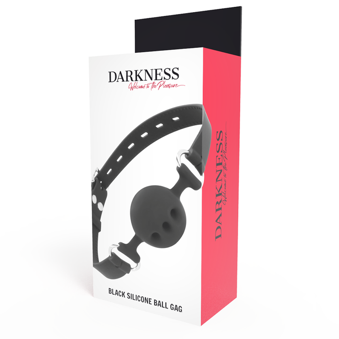 Darkness - Mordaza Transpirable Silicona Negro