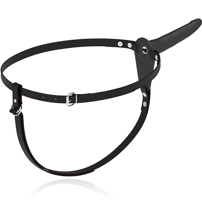Fetish Submissive Harness - Vibrador Silicona Negro 15 Cm