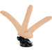 Basecock - Vibrador Realístico Articulable Control Remoto Natural 18.5 Cm -o- 4 Cm