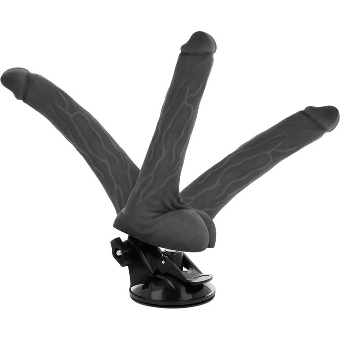 Basecock - Vibrador Articulable Control Remoto Negro 18.5 Cm -O- 4 Cm