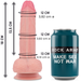 Rockarmy - Mustang Dildo Realístico Liquid Silicone 18 Cm -o- 4.14 Cm