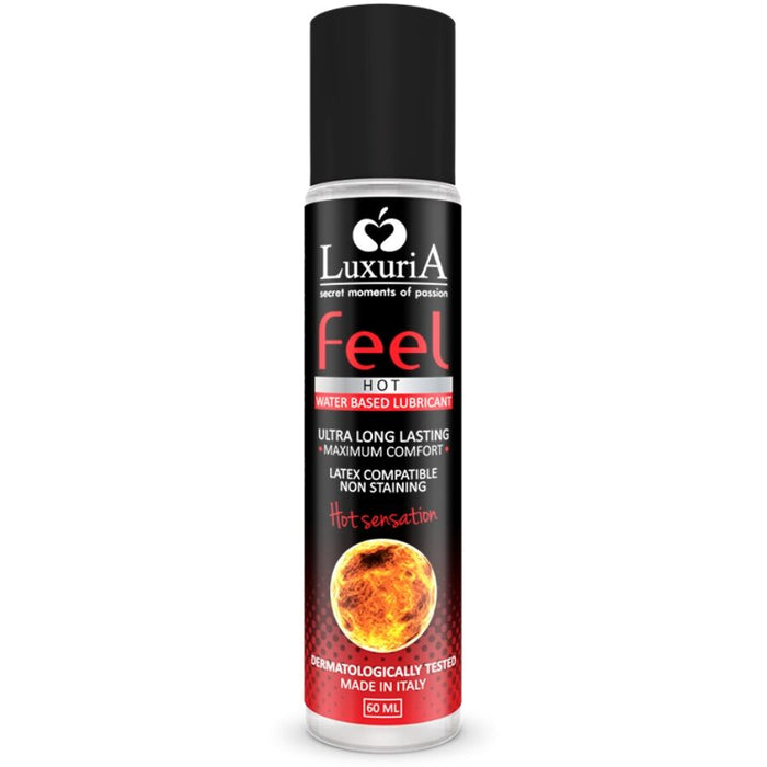 Intimateline - Luxuria Feel Hot Sensation Lubricante Base Agua Efecto Calor 60 Ml