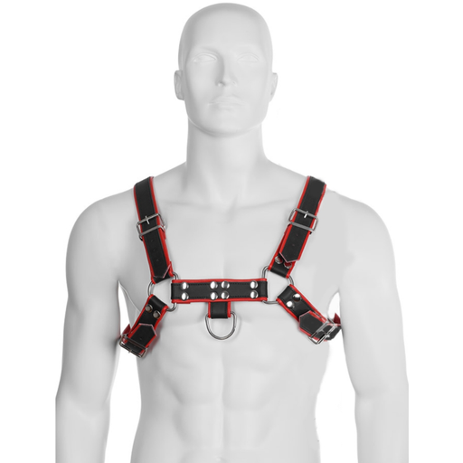 Leather Body - Chain Harness Iii Black / Red