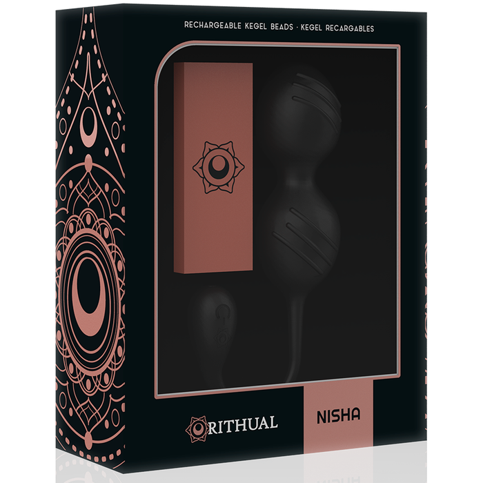 Ritual Nisha Bolas Kegel Recargables Vibradoras Negro