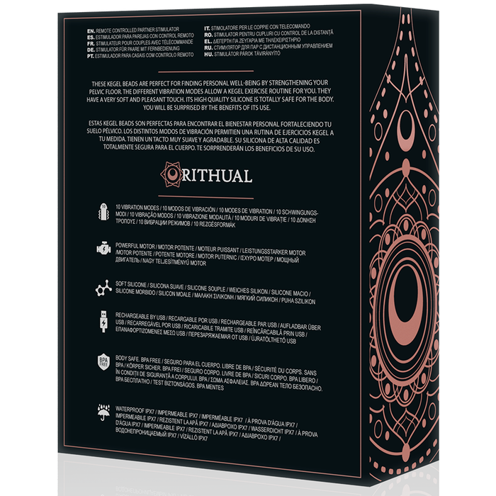 Ritual Nisha Bolas Kegel Recargables Vibradoras Negro