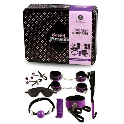 Secretplay - Bdsm Set 8pcs Lila / Negro