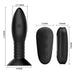 Mr Play - Plug Con Bolas Rotadoras Negro Control Remoto