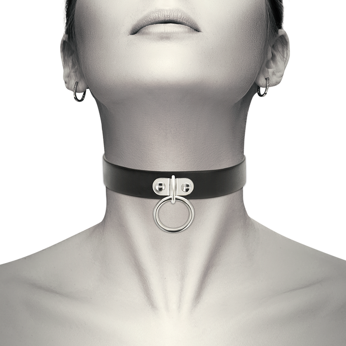 Coquette Chic Desire - Collar Cuero Vegano Accesorio Woman Fetish