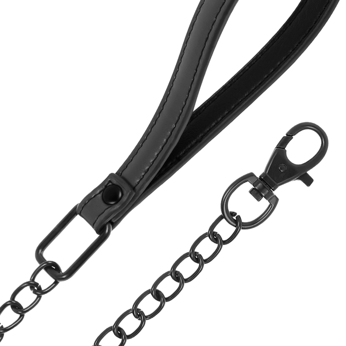 Fetish Submissive - Collar Con Cadena Con Forro De Nopreno