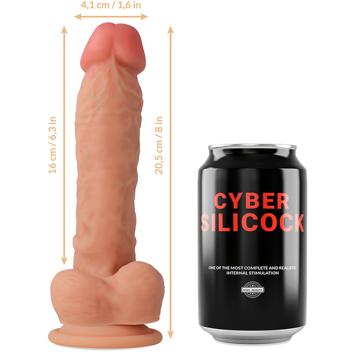 Cyber Silicock - Arnés Silicona Liquida Magnus 20.5 Cm -O- 4.1 Cm