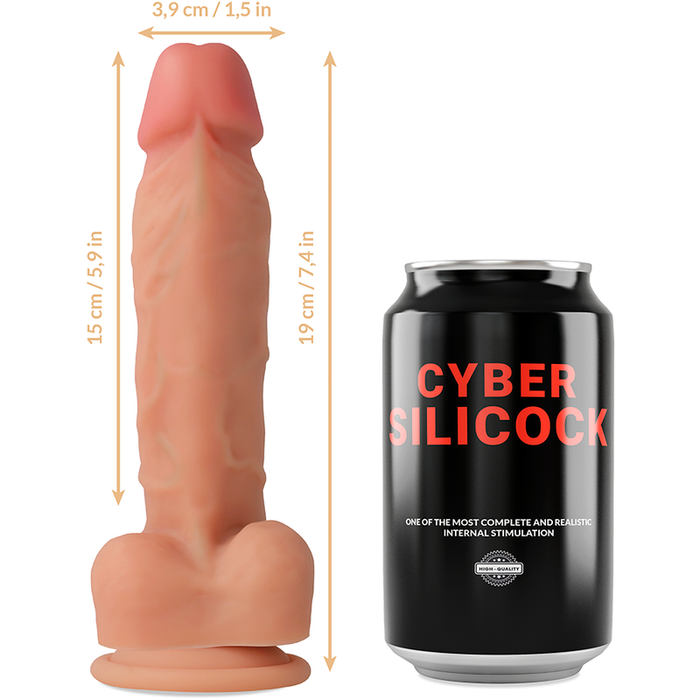 Cyber Silicock - Arnés Silicona Liquida Oliver 19 Cm -o- 3.9 Cm