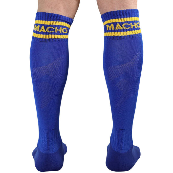 Macho - Calcetines Largos Talla Única Azul