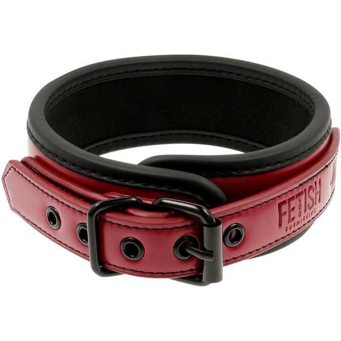 Fetish Submissive Dark Room - Collar Con Cadena Con Forro De Neopreno