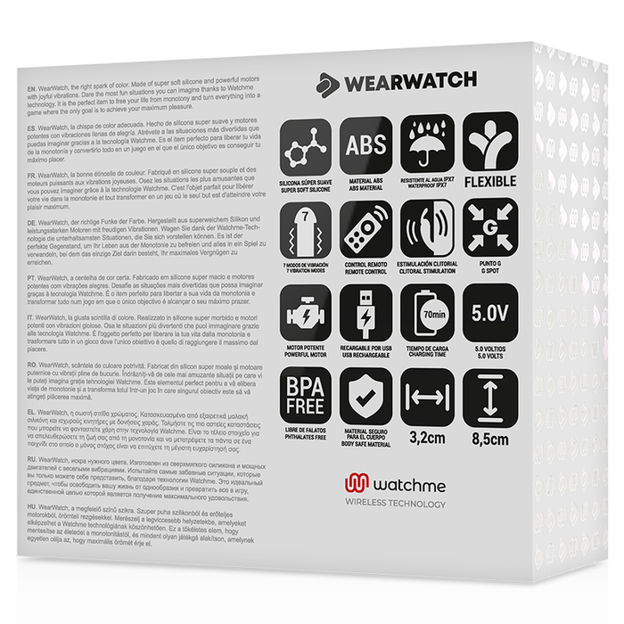 Wearwatch - Vibrador Dual Technology Watchme Añil/níveo