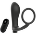 Addicted Toys - Anilla Pene Con Plug Anal Control Remoto Negro Recargable