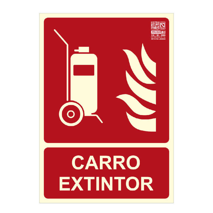 Implaser Ex207n-A4 Señal Carro Extintor 29,7x21cm