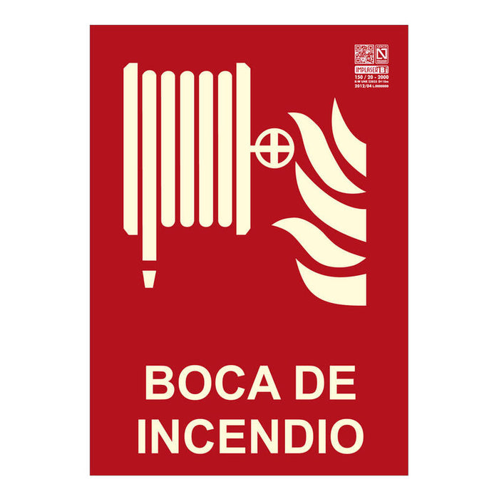 Implaser Ex230n-A4 Señal Boca De Incendio S/Marco 29,7x21cm
