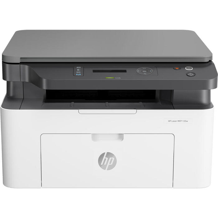 Impresora Hp Mfp135w Multifuncion Laser B/N Hp Wifi Blanco Gris 4zb83a