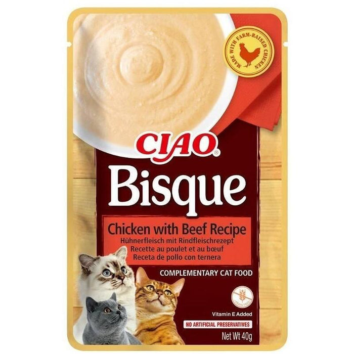 Inaba Ciao Gesta Sopa Con Pollo Y Ternera 40g