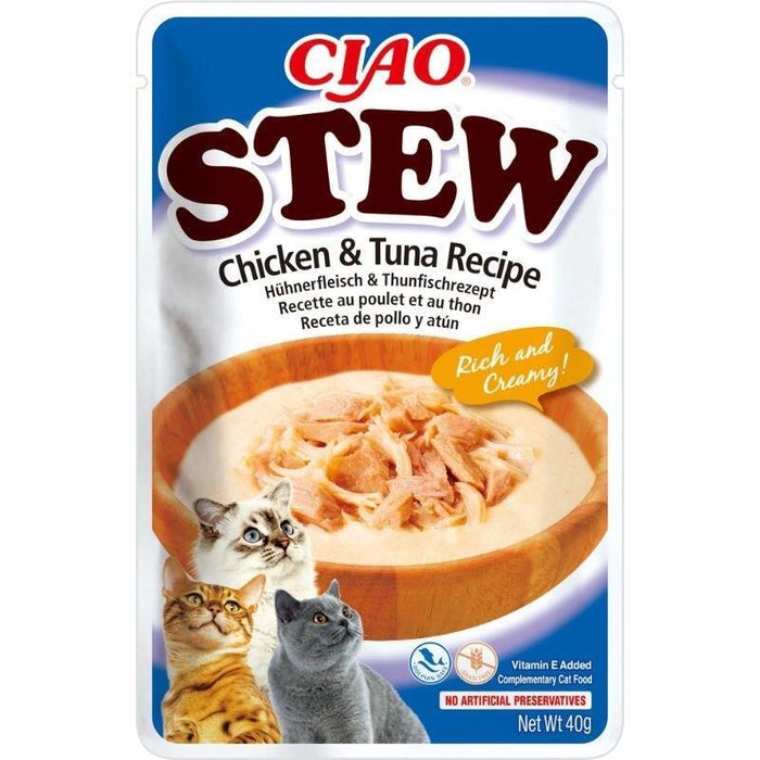 Inaba Ciao Plato De Pollo Y Atún 40g
