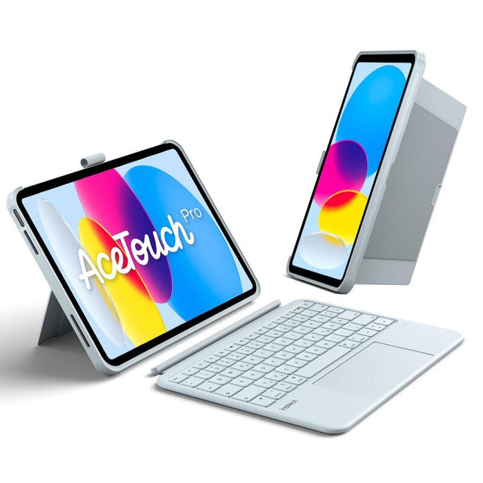 Inateck Keyboard Hülle Para Ipad 10" Qwertz Blue