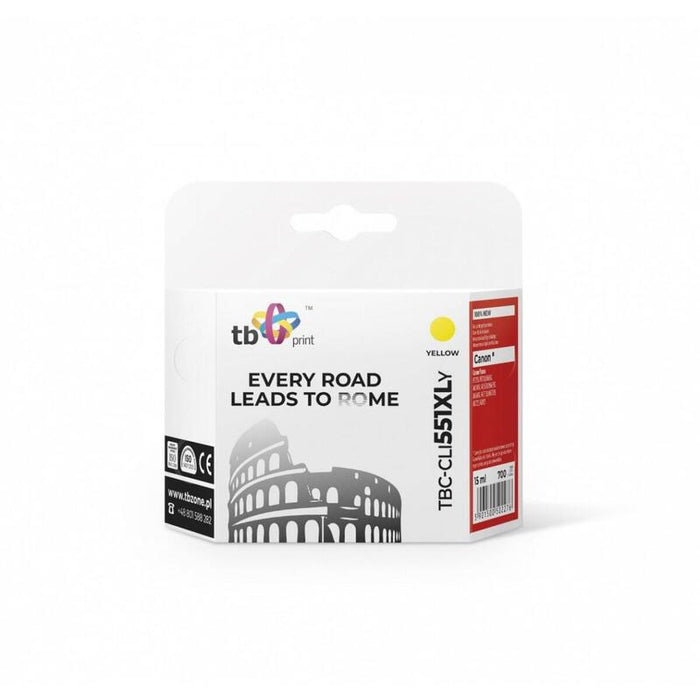 Tusz Do Canon Pixma Mx 925 Tbc-Cli551xlye Ye