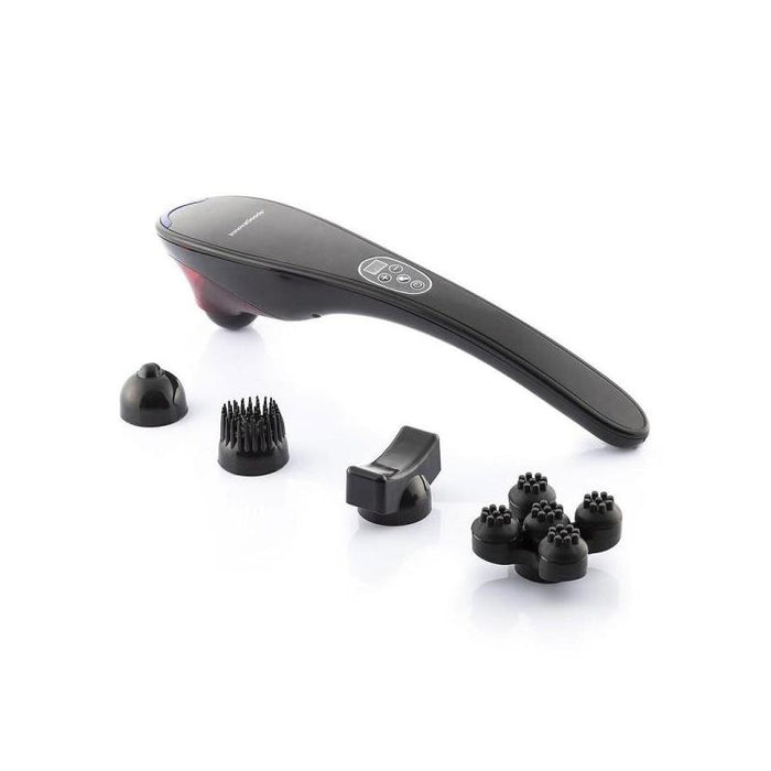 Innovagoods Masfin Masajeador De Mano Recargable - 16w - Bateria 1800mah - Cable 95cm - Recargable - 5 Cabezales
