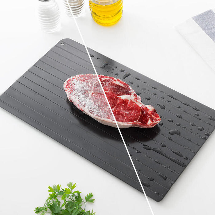 Innovagoods Placa De Descongelacion Rapida De Alimentos - Antiadherente - Estable - Ahorro Energetico - Aleacion