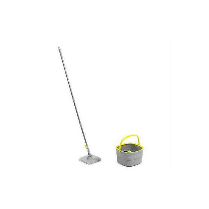 Innovagoods Selimop Fregona De Microfibra Giratoria - Cubo Separador De 2.5l Con Autolimpieza - Palo Desmontable De